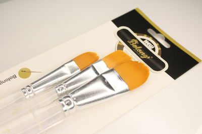 Set x3 Pinceles Lengua de Gato | BOLONG (transparentes)