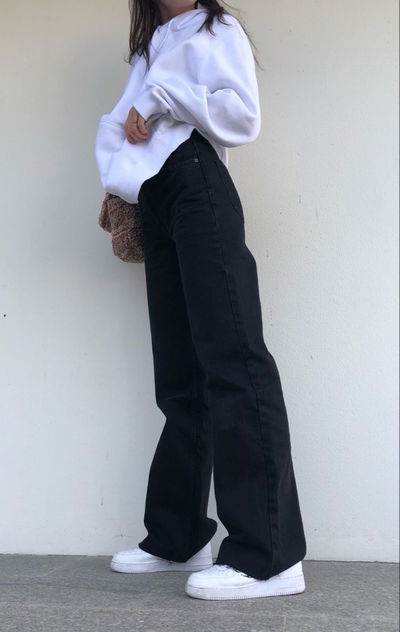 Wide negro rígido 