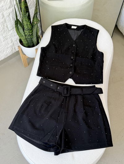 Conjunto importado brillos 