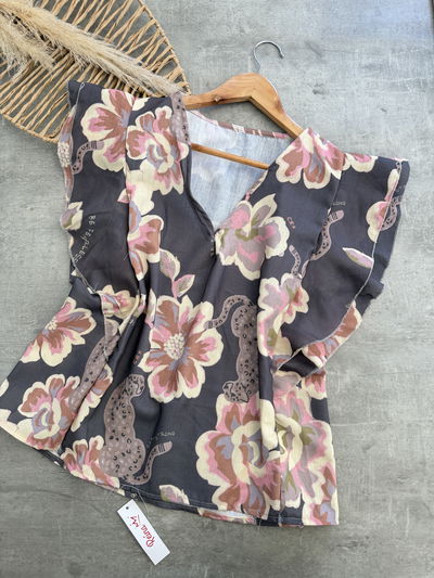 Blusas estampadas de lino 