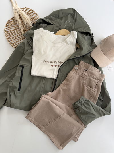 Campera engomada importada 