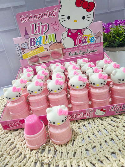 Bálsamo labial Kitty con llavero 