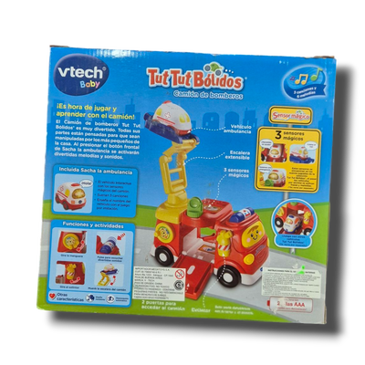 Camión de Bomberos VTech Baby Tut Tut Bólidos Estación Juguete Musical +1 Año