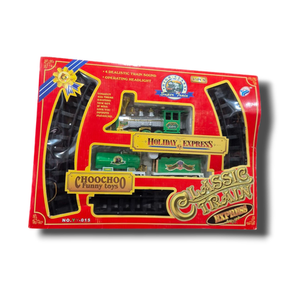 Tren Eléctrico Juguete Classic Train Express Vías Sonido Luces 15 Piezas