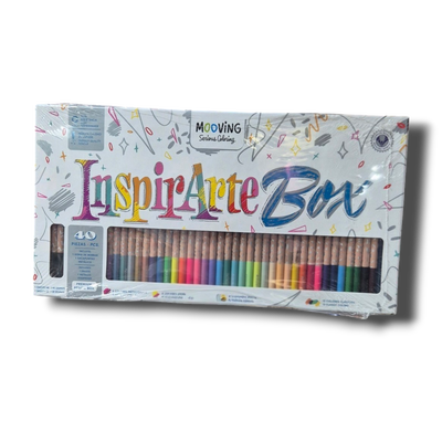 Lápices de Color Mooving InspirArte Box Set x 40 Piezas Premium