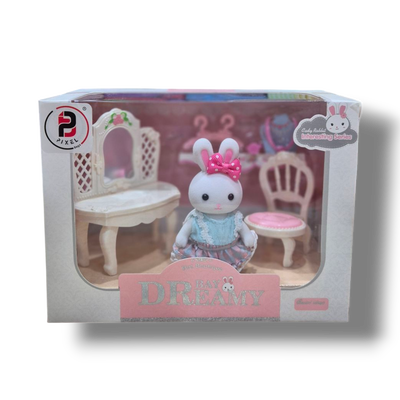 Título: Set de Juego Miniatura de Conejo Dreamy Cute Time