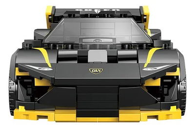 Set de Construcción Auto de Carreras Negro y Amarillo Cogo Evo Race 282 Piezas +6 Años