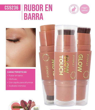 Pink 21 Glow Touch Rubor en barra