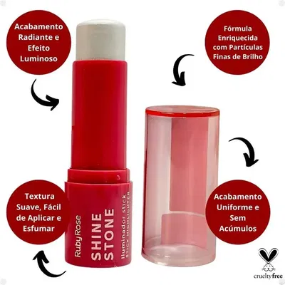 Ruby Iluminador Stick Shine Stone 
