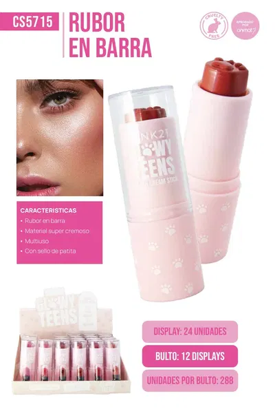 Pink 21 Glow Teens Rubor