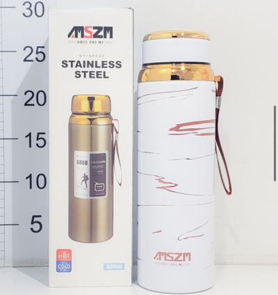 termo - botella 800 ml acero inoxidable (colores surtidos)