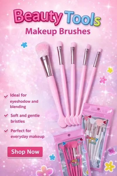 Set de 5 Brochas (estuche transparente)