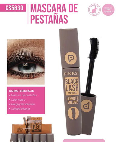 máscara black lash Pink 21
