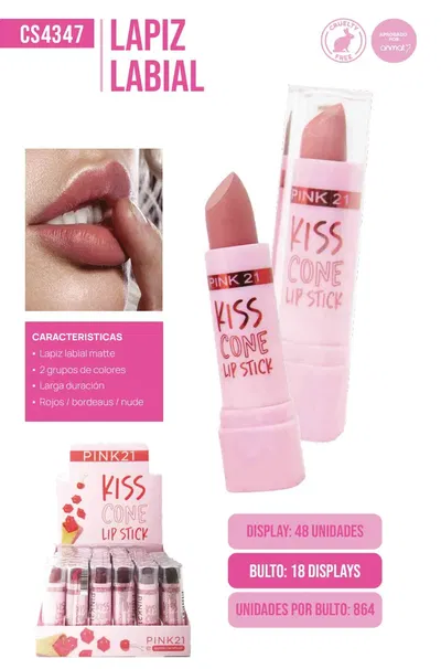 Pink 21 Kiss Cone Lip Stick