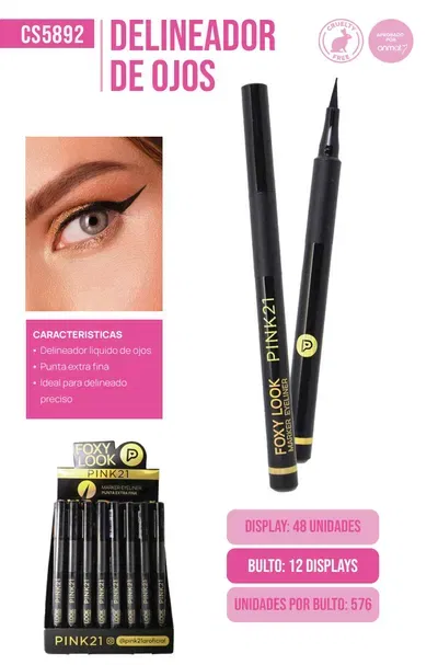 Pink 21 Delineador en fibra Foxy Look