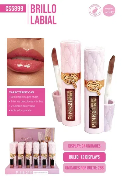 Pink 21 Super Shine Labial liquido