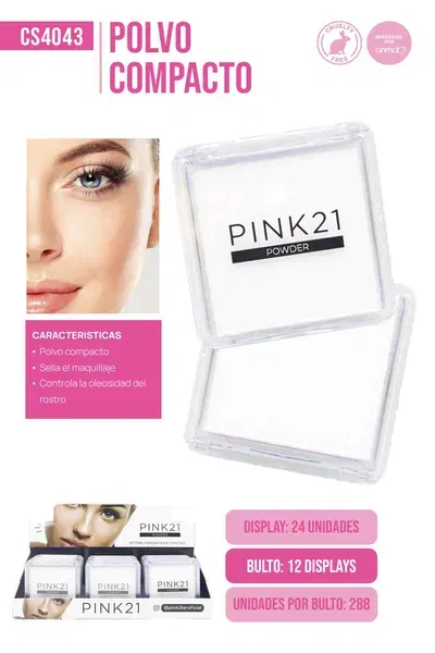 Pink 21 Polvo compacto fijador