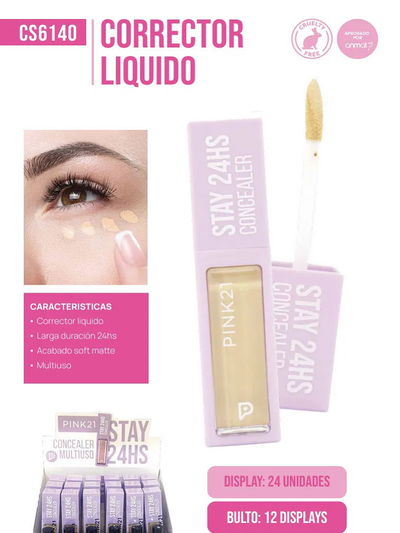 Pink 21 Corrector Stay 24hs