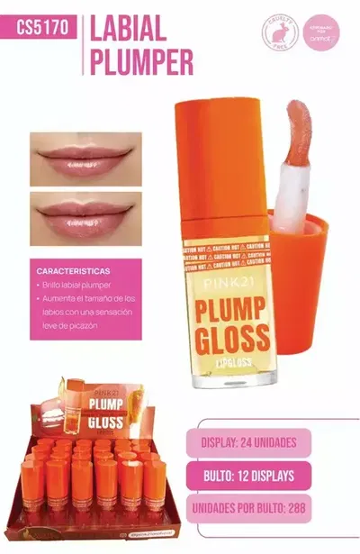 gloss voluminizador pink 21