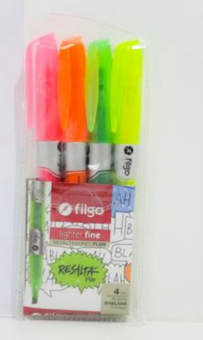 resaltadores Filgo x4