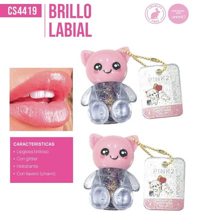 Pink 21 Lip Gloss Kitty Cat
