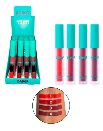Labial matte, líquido. Dapop 
