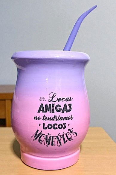 MateArte AMISTAD 6 - lila con rosa