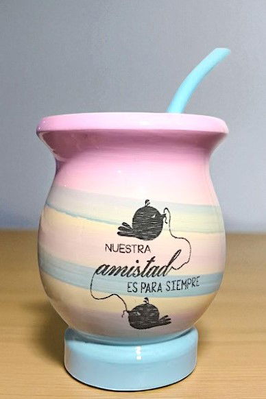MateArte AMISTAD 8 -  rosa/manteca/celeste
