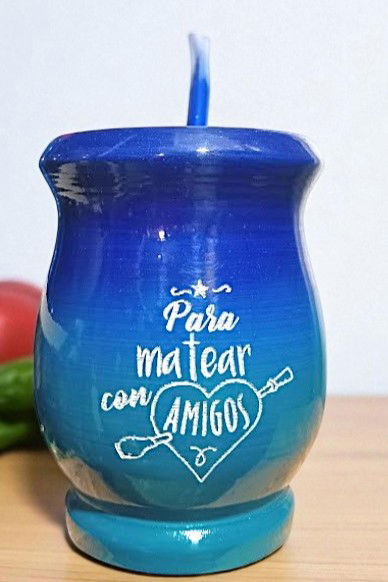 MateArte AMISTAD 1 - Azul con verde azulado