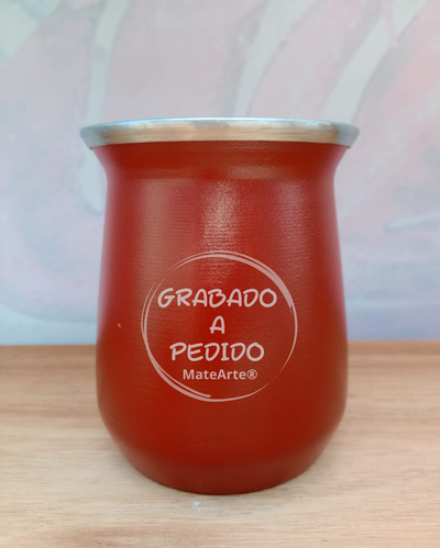 Mate de ACERO - grabado personalizado
