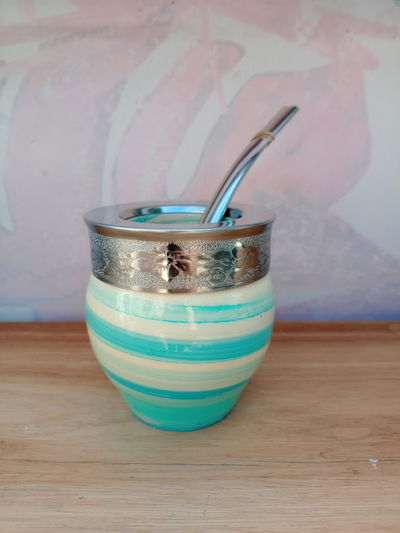 MateArte IMPERIAL vitrificado - Verde agua/manteca