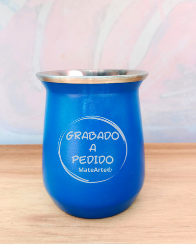 Mate de acero - Azul