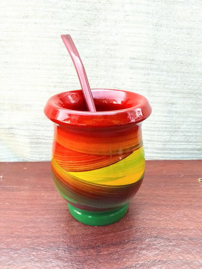 MateArte vitrificado CLASICO - rojo, amarillo, verde