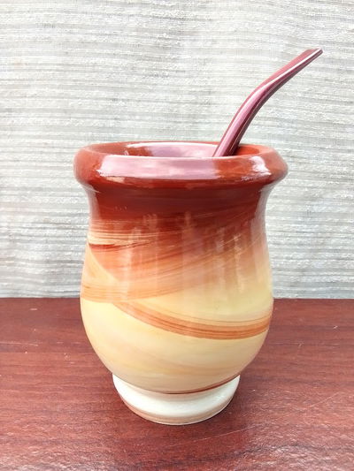 Mate mateArte clasico vitrificado - Marron/ Beige