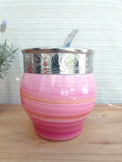 Mate Arte IMPERIAL vitrificado - rosa/magenta