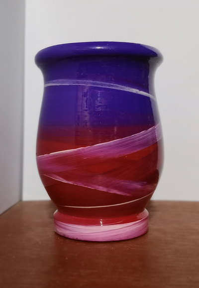 Mate mateArte vitrificado - clasico Violeta y magenta