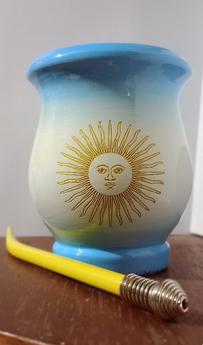Mate mateArte vitrificado - Argentina - Sol