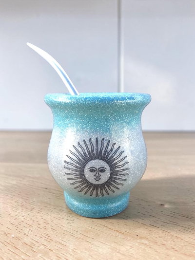 MateArte full Glitter Argentina Sol