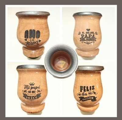 Combo dia del padre: mate Listo para Usar + caja + bombilla