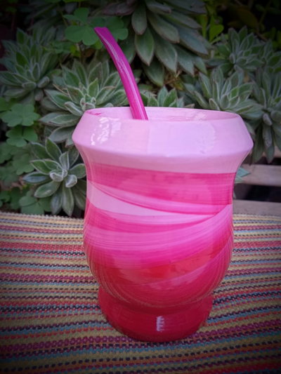 Mate mateArte vitrificado - clásico rosa magenta