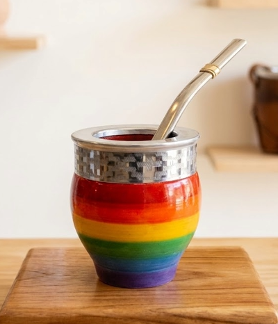 Mate IMPERIAL mateArte vitrificado - ORGULLO arcoiris