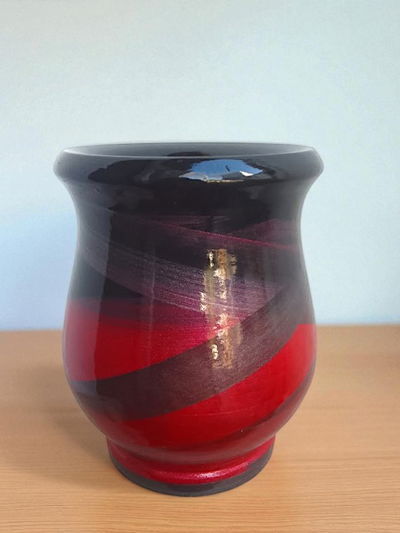 MateArte clasico negro con rojo