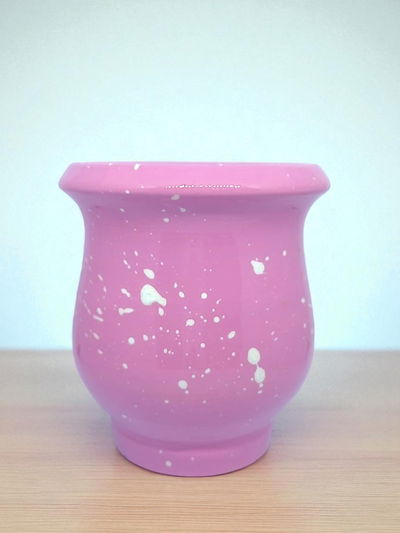 Matearte vitrificado SALPICADO rosa pastel