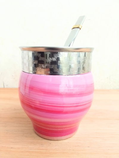 Mate IMPERIAL ROSA CON MAGENTA - matearte vitrificado
