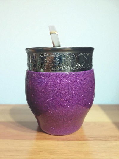Mate IMPERIAL glitter violeta - mateArte vitrificado