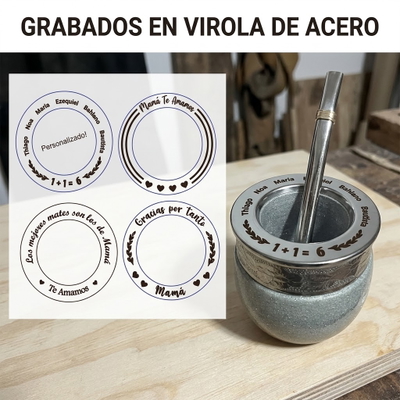 GRABADO EN VIROLA DE ACERO