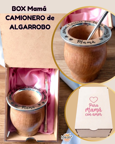 BOX Mamá: CAMIONERO de algarrobo perzonalizado en virola