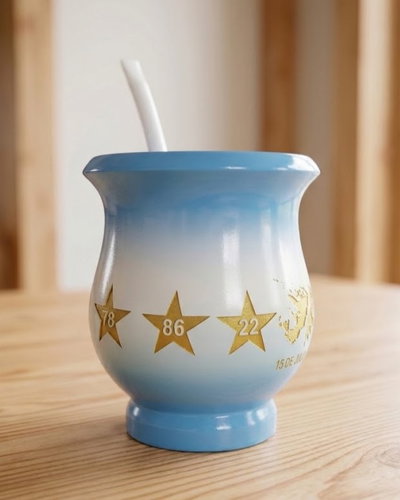 Mate MateArte - 3 estrellas Malvinas