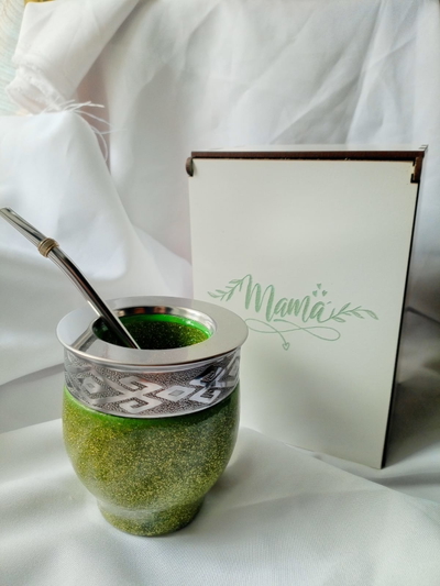 BOX Imperial Glitter Verde - MateArte vitrificado
