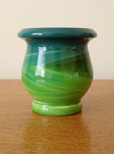 Mate mateArte vitrificado - clasico cruzado Verde y Verde